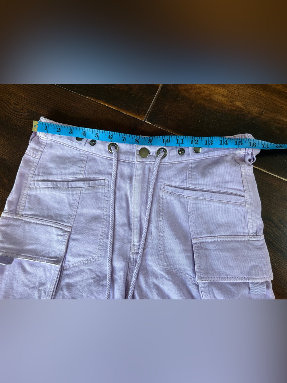 Free People Frankie Washed Shorts Women’s S Lilac Purple Sample Baggy Utility - Picture 9 of 16